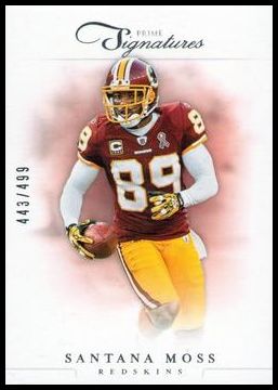 2012 Panini Prime Signatures 65 Santana Moss